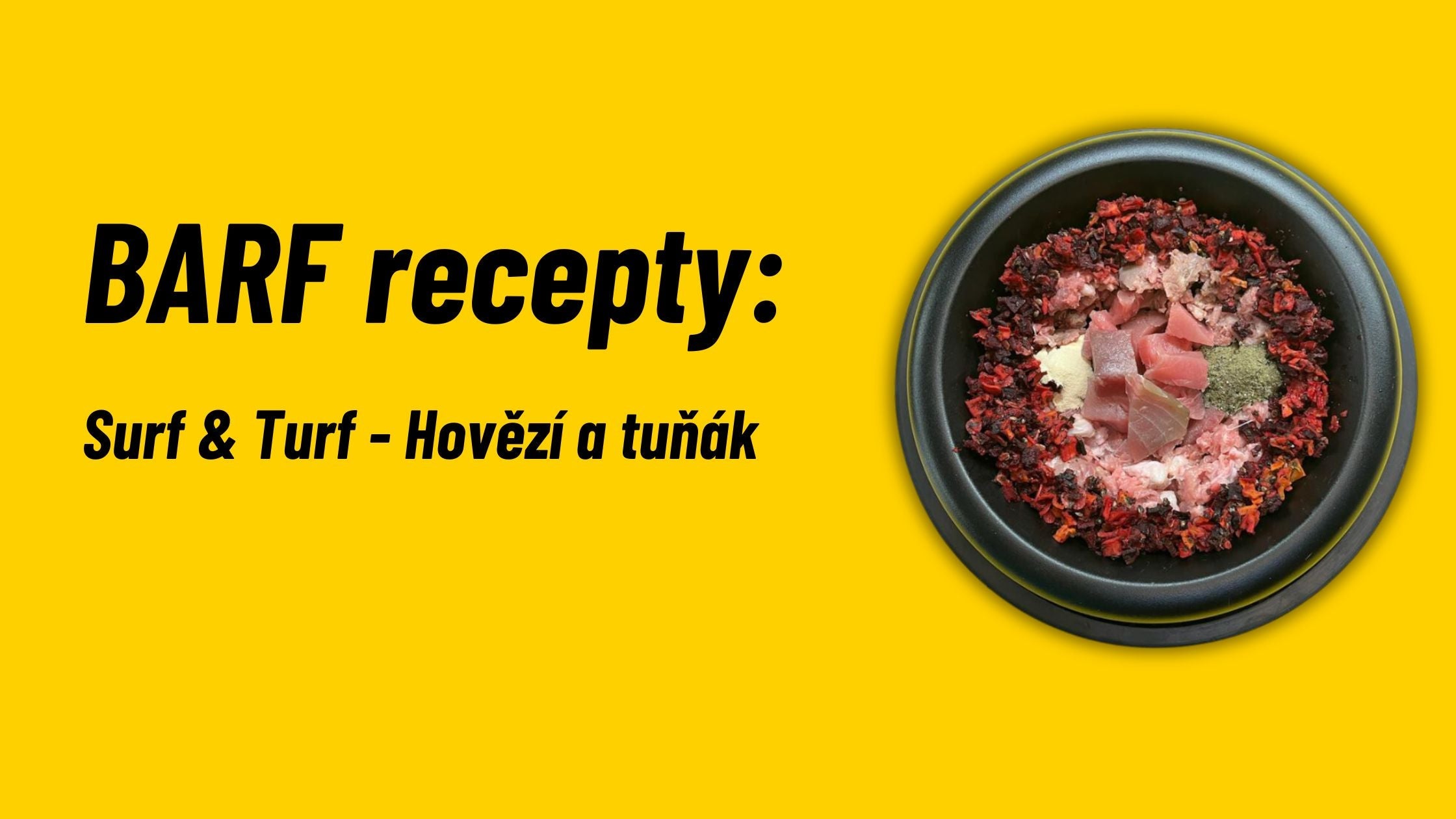BARF-Rezept: Surf & Turf – Rind und Thunfisch