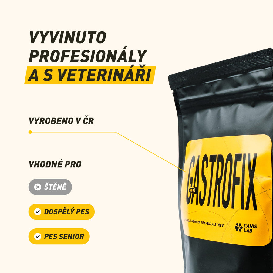 Gastrofix | První pomoc s probiotiky pro okamžité zklidnění podrážděných střev a rychlý restart psího trávení