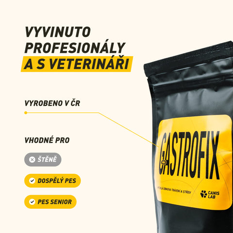 Gastrofix | První pomoc s probiotiky pro okamžité zklidnění podrážděných střev a rychlý restart psího trávení